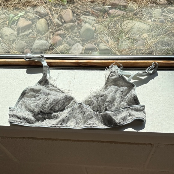 Naked Princess Other - Naked Princess Elegant Gray Lace Bralette